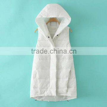 Woman Clothing Contemporary Hooded Jacket Cotton Vest photo-2