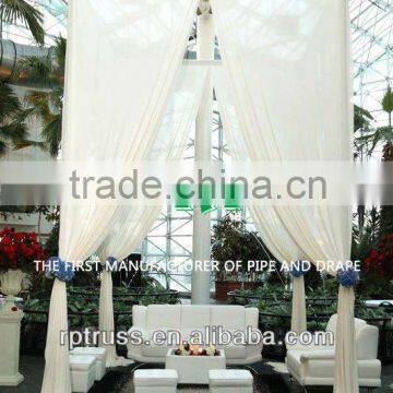 modern chuppah, backdrop pipe and drape for wedding