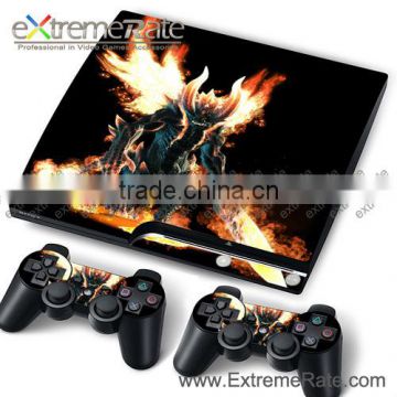 Hot Wholesale Beast Image Skin Stickers For PS3 Slim Console Controller