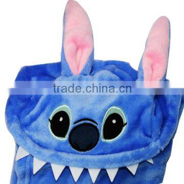 Variety Styles Fabric Cartoon Pattern Baby Bathrobe With Hood