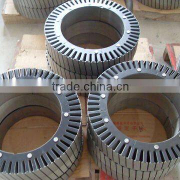 stator core stacking for Permanent Magnet Elevator Tractors