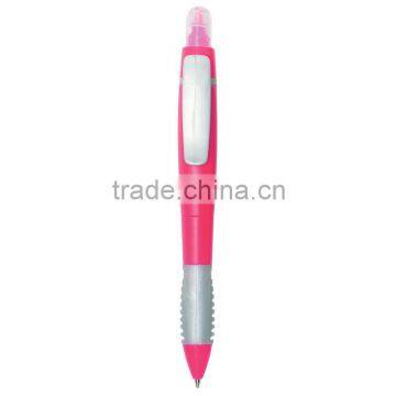 Color Twin-Write Pen/Highlighter-Pink