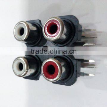 4 holes iron/copper material plug socket tv socket av power socket