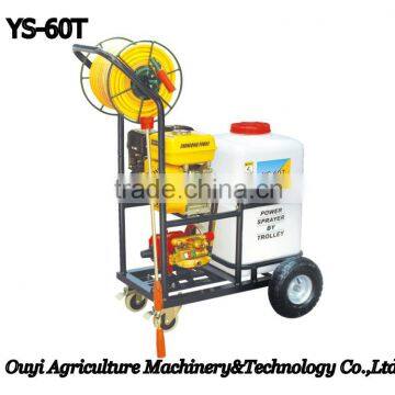 China Supplier Water Gun Garden Cart Plastic Water Tank Machine Power Sprayer Trolley YS-60T