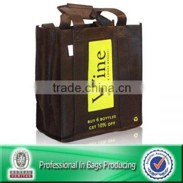 100% Recycled non woven 6 bottle shopping bag