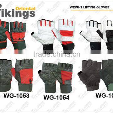 Leather Weightlifting Gloves