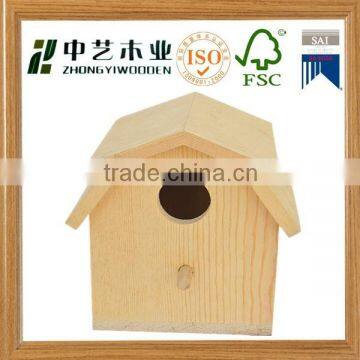 Custom handmade christmas wooden carved bird house eco friendly unfinished wooden decorative painting carved bird house                        
                                                                                Supplier's Choice