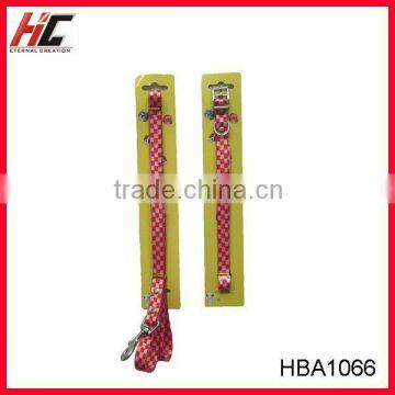 Red Plaid Pet Collars and Leashes Sets photo-1