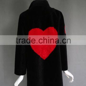 Factory Direct Wholesale Fashion Ladys Wool Lamb Sheared Leather Fur Jacket photo-4