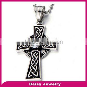 China factory price mens Stainless Steel celtic cross pendant jewelry