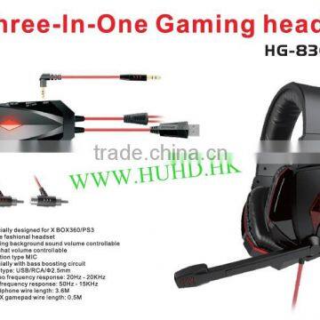 newest product noise cancelling headphones for PS4/PS3/XBOX360/PC from china factory