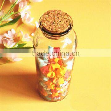 350ml 500ml Glass Cold Tea Beverage Juice Bottle With Cork Stopper Quality Choice photo-3