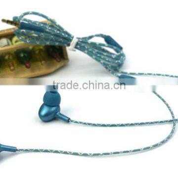 snake vein cable led earphone with micrphone