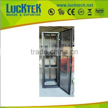 APC network rack with double section door