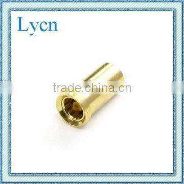 gold plated connector brass round/ female