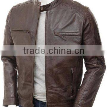 Wholesale Cheap Motocycle Jacket Slim Fit PU Jacket Leather Man