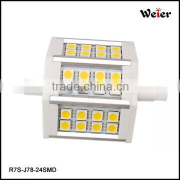 Led Manufactory R7S Led 5050 5W 200degree 85-265V AC 440lm CE RoHS