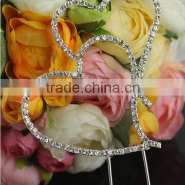 Top Seller Fashion Wedding Heart Cake Toppers Wholesale CT6