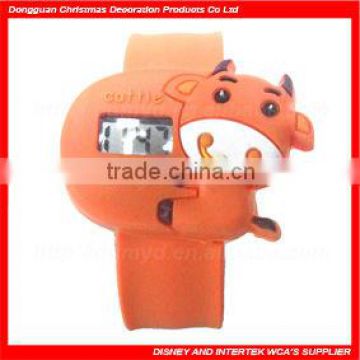 2013 fashion cow silicone slap wrap watches MYD-SW-411-17