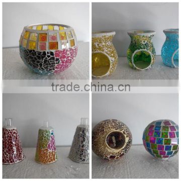 wholesale color mosaic candle holders