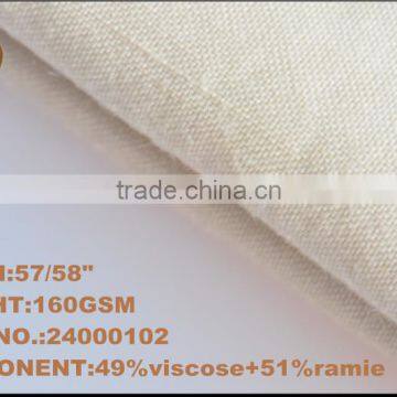 China Wholesale Ramie Viscose Interwoven Pants Fabric photo-2