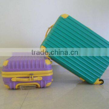 Customed patterned trolley abs luggage