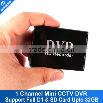 1 Channel Mini CCTV DVR Support SD Card Real-time Xbox HD Mini 1Ch DVR Board MPEG-4 Video Compression Color Black