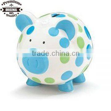 custom ceramic big size cute piggy money box