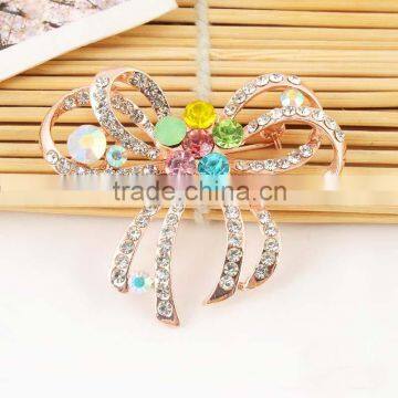 Wholesale beauty gold plated bowtie brooch