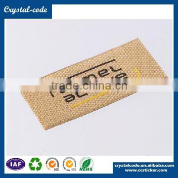 Cheap price triangle folded designed for garments professional customized washable woven sticker