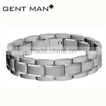 Tungsten Carbide & stainless steel bracelet with carbon fiber inlay