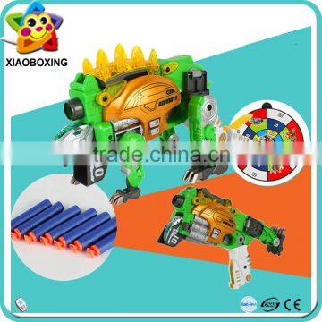 2016 Newest toy alloy deformation soft air gun dinosaur for kids