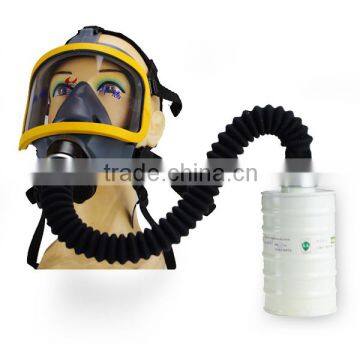 Rubber gas mask helmet for air breathing respirator for sale