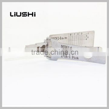 Locksmith tool NSN14 car Door locks Pick 2-in-1 tool lishi decoder lishi 2 in 1locksmith tools