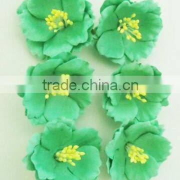 Turquoise Peony paper flower 6 pcs / 20 pcs / 50 pcs