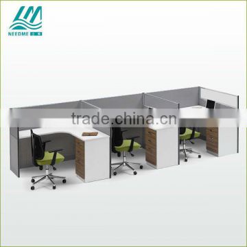 Modern design New Style 30mm thickness fabirc Modular Office partition workstation furniture F001