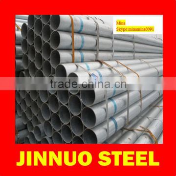 SCH40 Hot Dip Galvanized Steel Pipes or tubing for Electric trunking and scaffolding