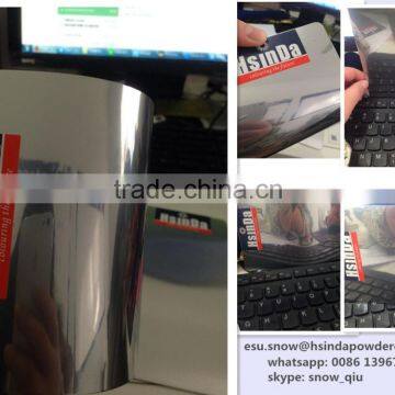 Bonding Nickel Decorative High Gloss Electrostatic Spray Chrome Mirror Silver Powder Coating photo-5