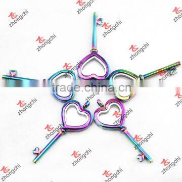 Plain Heart Key Floating Glass Locket In Fashion Trends(ZCRL132)