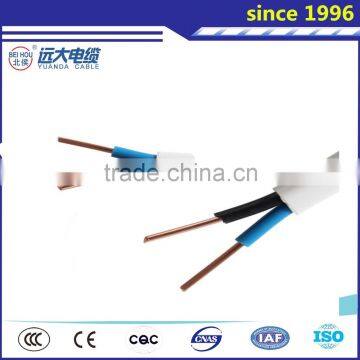 3 core CU copper conductor PVC insulated jacket earth flat electric cable