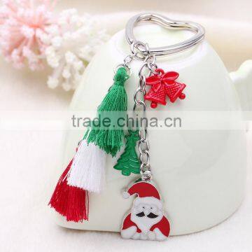 Cheap Red Cute Keychain For Christmas Jewelry Santa Claus Key Chain Christmas Tree Car Keychain photo-2
