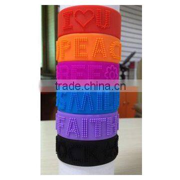 Promotional 25mm silicone bracelet