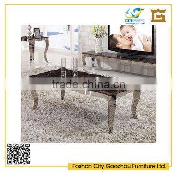 Hot Sale New Design Stainless Steel Legs,Marble Top End Table With Cheap Price