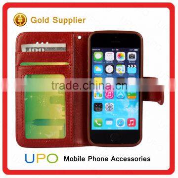 [UPO] Luxury Wallet Leather Case for IPhone se Phone Cover With Card Holder