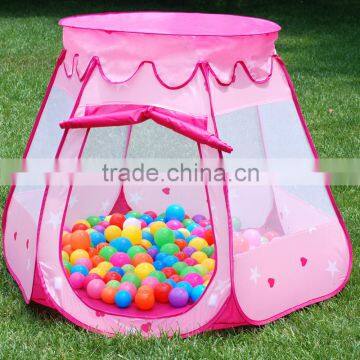 Pink Mini Balls House Tents Kids Hexagonal Balls Play Tent