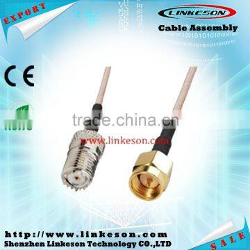 MINI UHF female to SMA male connector for RG178 RG316 cable