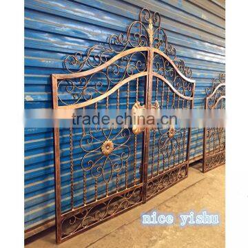 Decorative Garden Wrought Iron Metal Gate Designs on Alibaba.com