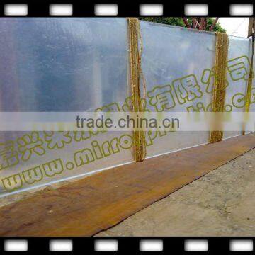 large plexiglass panel