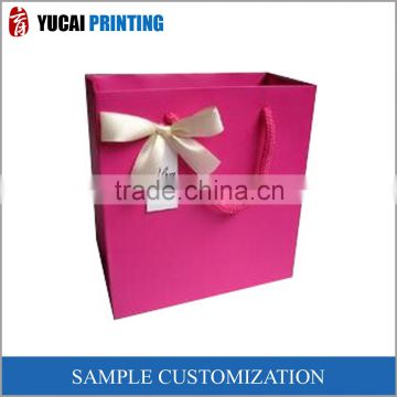 Gift bag can be customized red paper packing bag