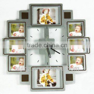 Clocks for elderly with flip clock function photo wall clock